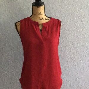 Red Sleeveless Top